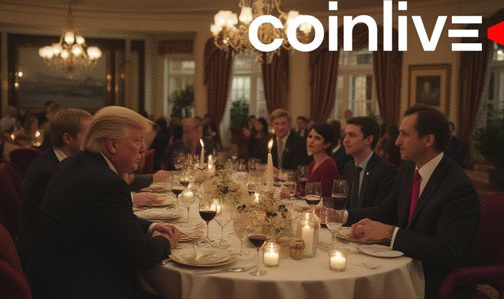 Trump Hosts Memecoin Dinner at Virginia Golf Club