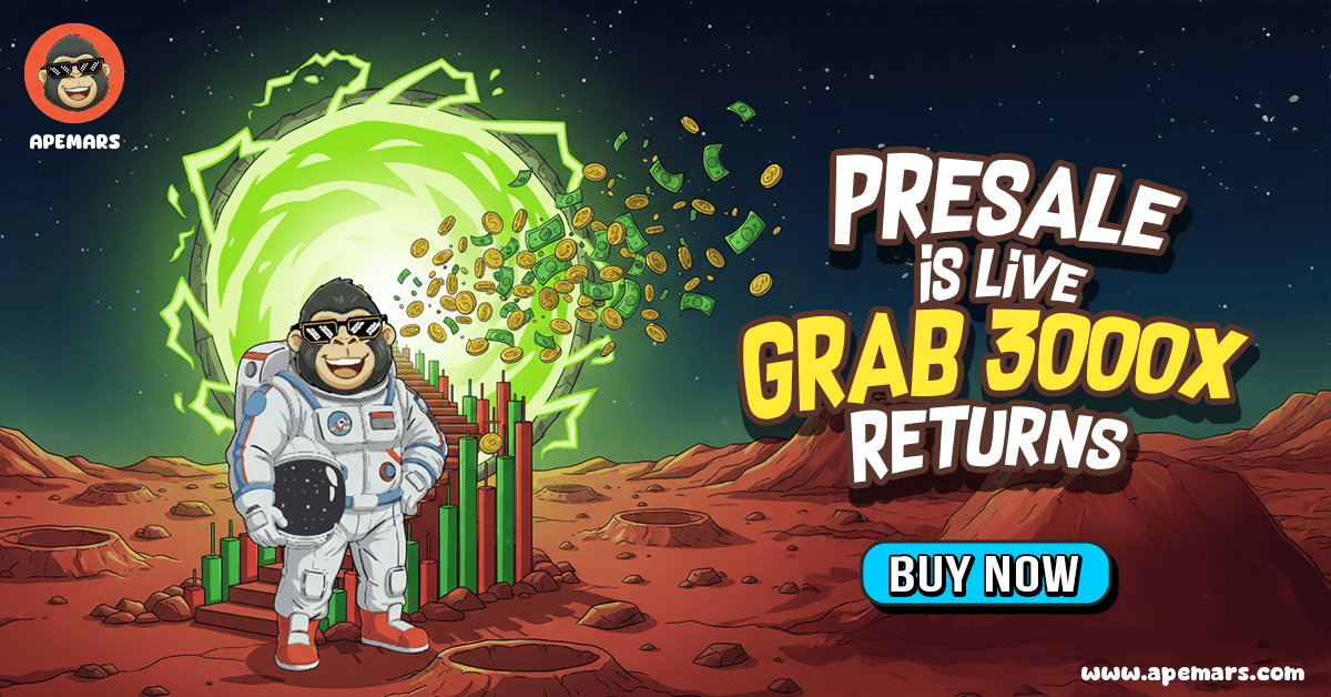 Next 1000x Meme Coin Presale Winner? Grab 9.34% Free Tokens on Every Referral With APEMARS Stage 3 as WIF and PEPE Rally