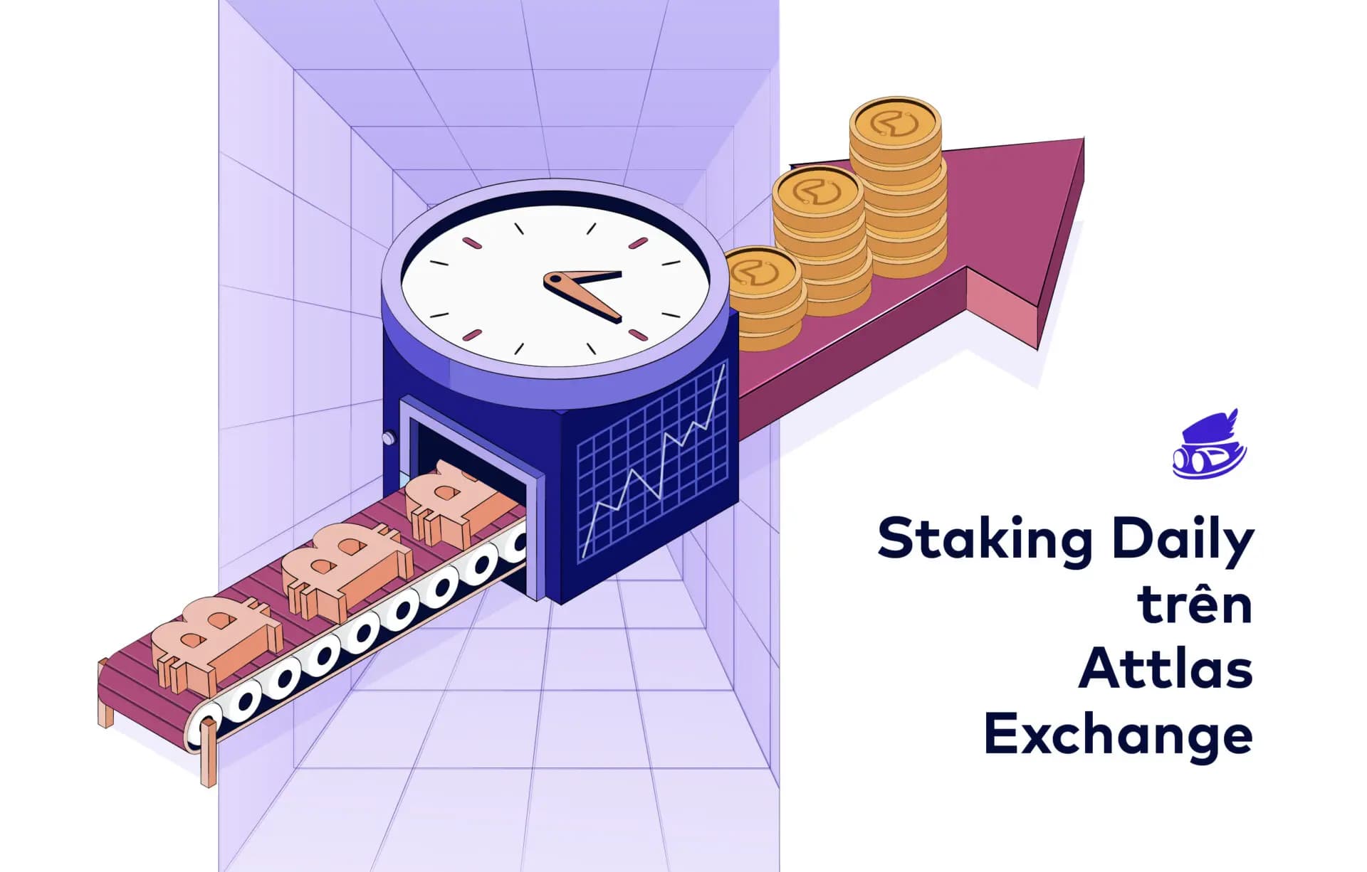 Get 5x the interest by participating in the Staking Daily on the Atlas Exchange