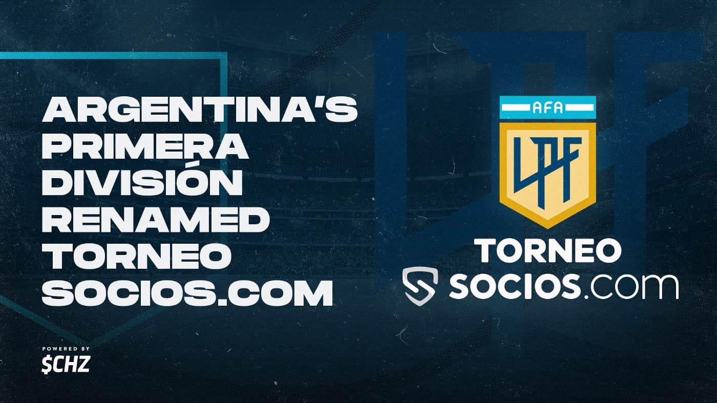 The soccer championship n. 1 of Argentina has been renamed "Socios.com Tournament"