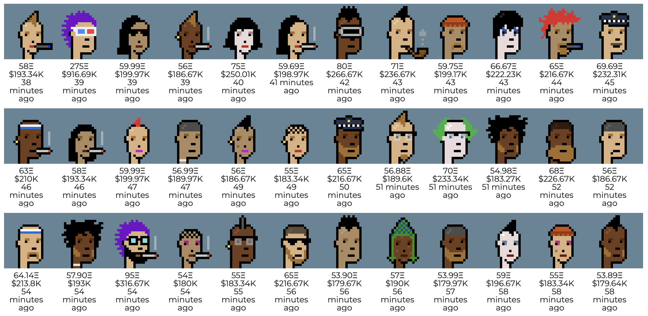 90 CryptoPunks Sold Within 1 Hour After News Of Visa Purchase Of NFT CryptoPunks