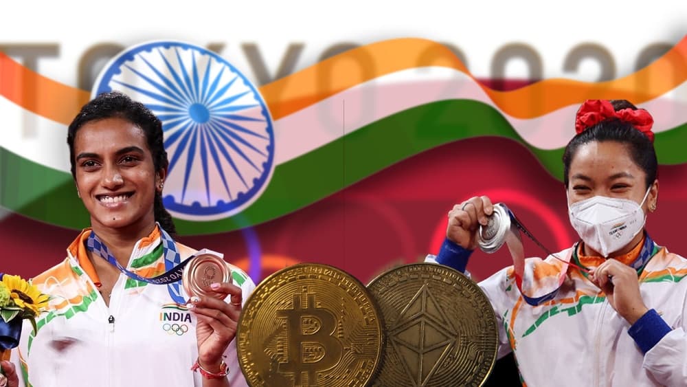 Indian athletes who win medals at the Tokyo Olympics will receive Bitcoin and ETH. free