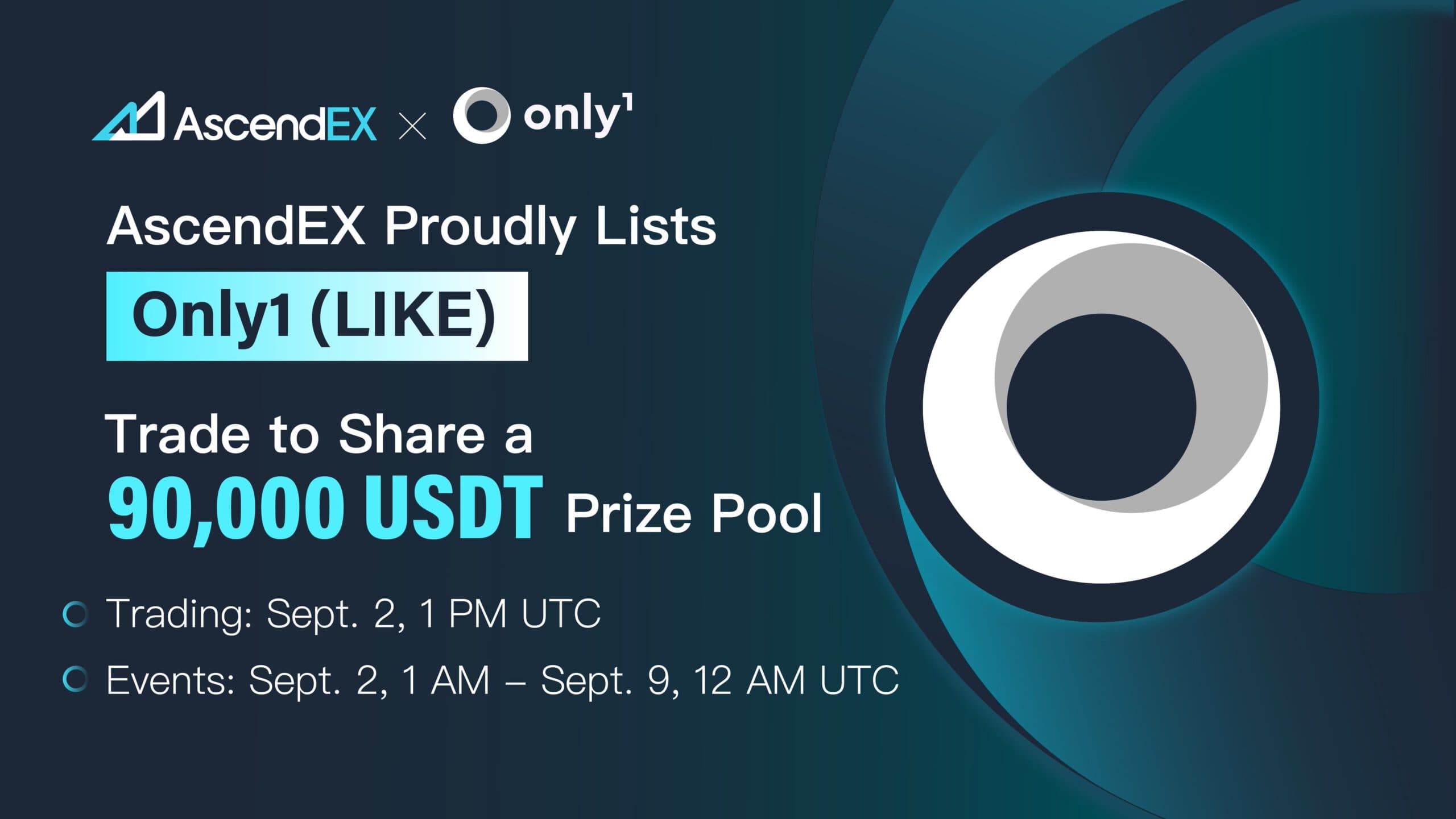 Trade Only1 (LIKE) on AscendEX for a chance to win 90,000 USDT