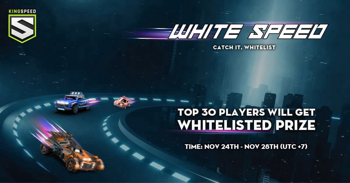 King Speed organizes the "White Speed - Catch it, Whitelist" race before IDO