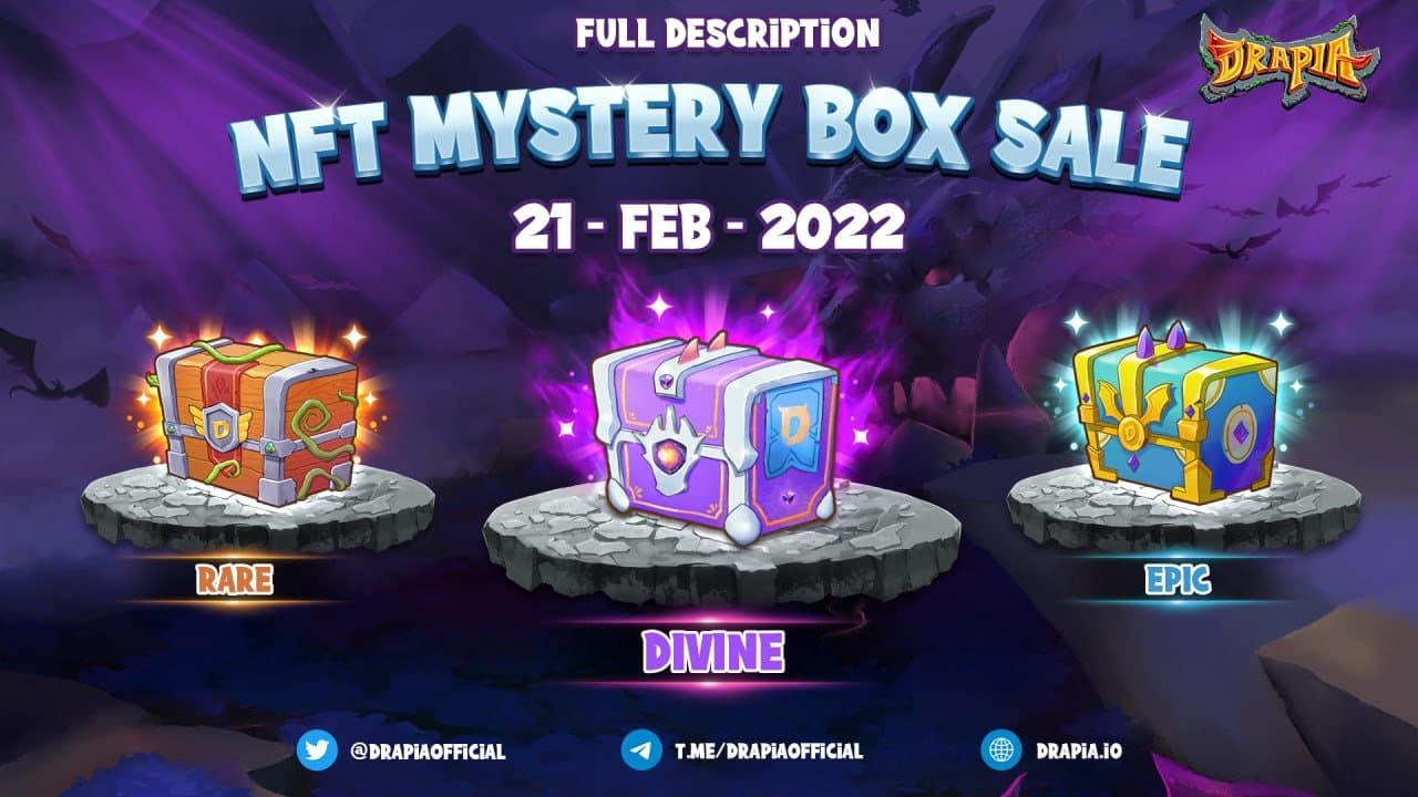 Drapia (DMV) Opens 5,000 Mystery Boxes for Sale - Opportunity to Own First Generation NFT Dragons Early