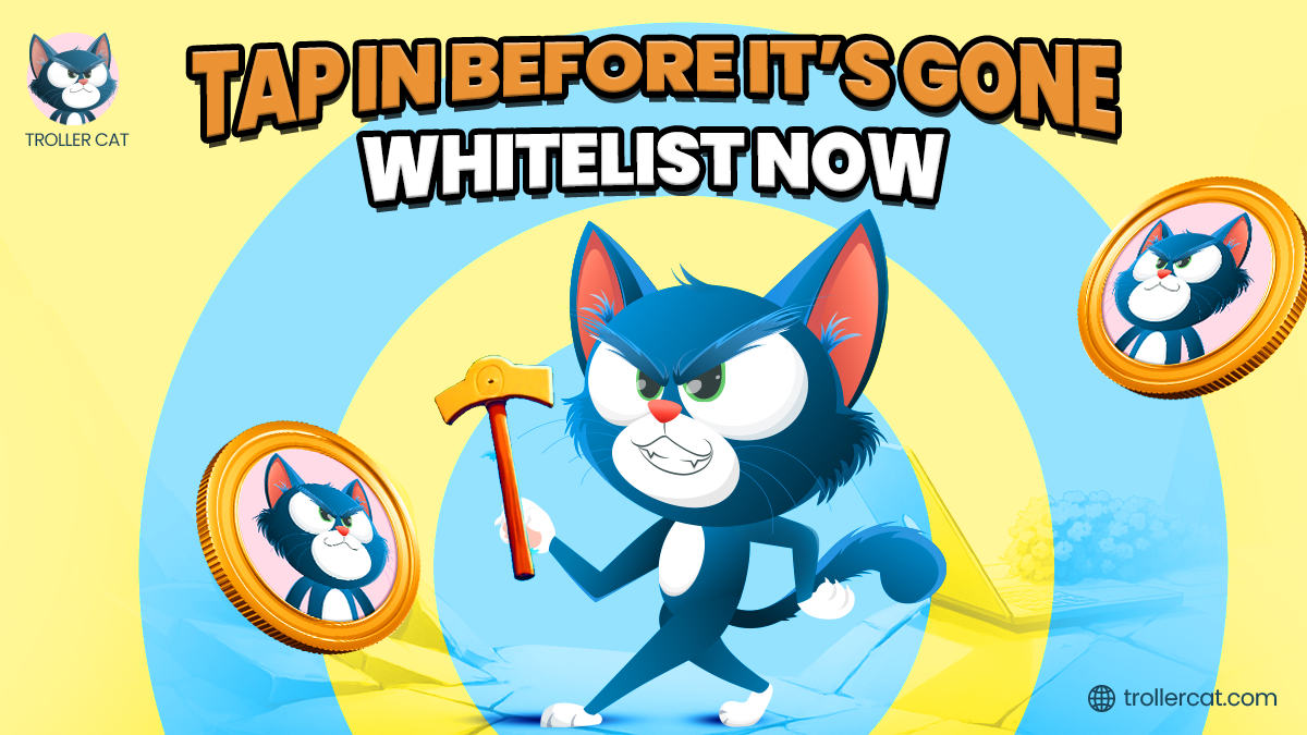 Troller Cat Presale Launching on May 2nd as Keyboard Cat Drops 6.01% and Fwog Slips 2.59%