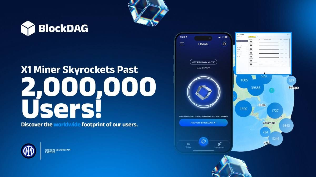 BDAG Reaches 2M X1 App Users & Pulls in $341M While Troller Cat Gains Buzz